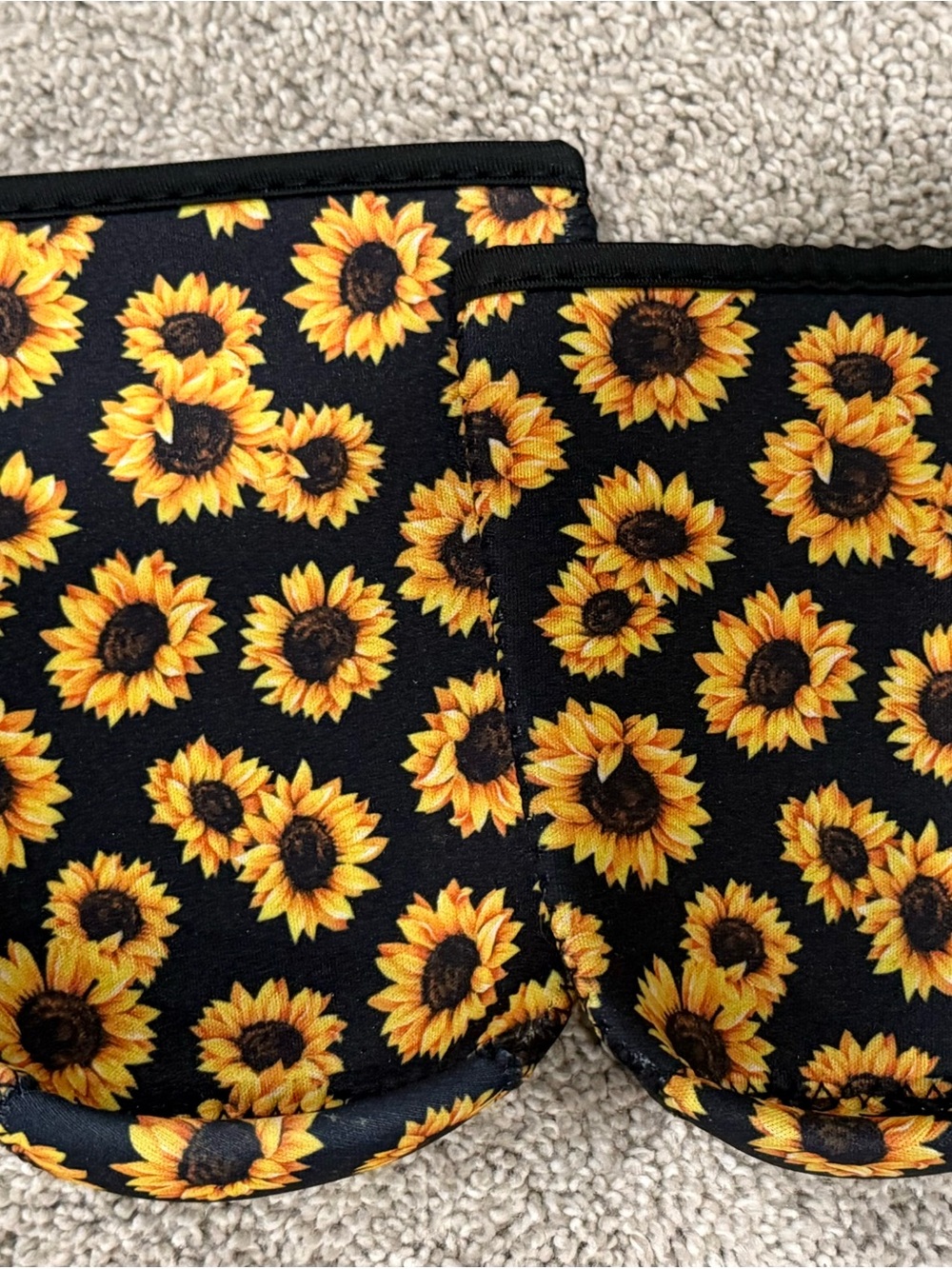 Sunflower Print Iced Coffee Chillers
